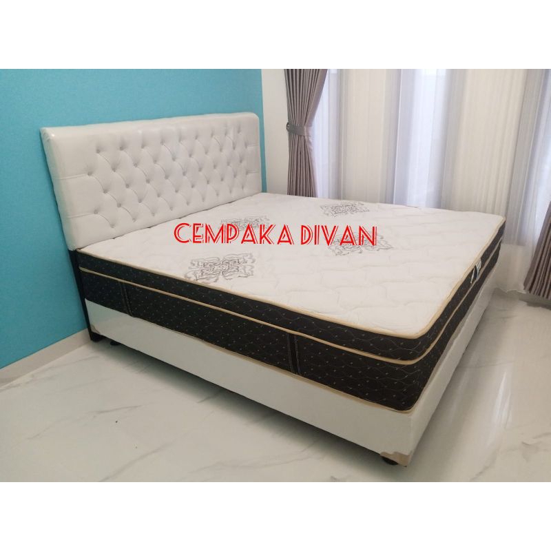DIVAN DIPAN 180X200 WARNA PUTIH TEMPAT TIDUR SANDARAN