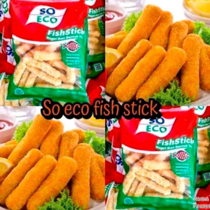 

So Eco Fish Stik 500gr|Nuget Ikan Bentuk Stick|So Eco Naget Stik