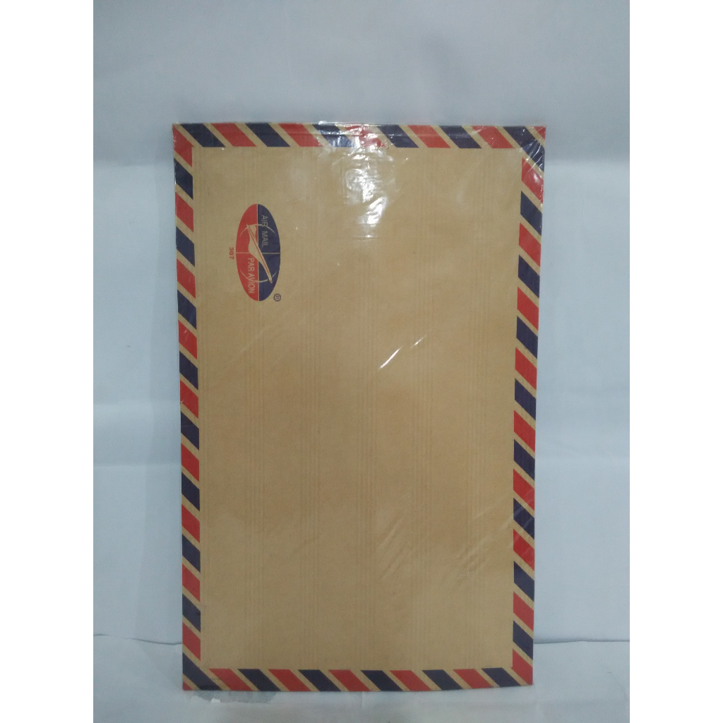 

Amplop Coklat Tebal Air Mail Pakai Tali 307 (17,5 x 27,5 cm)