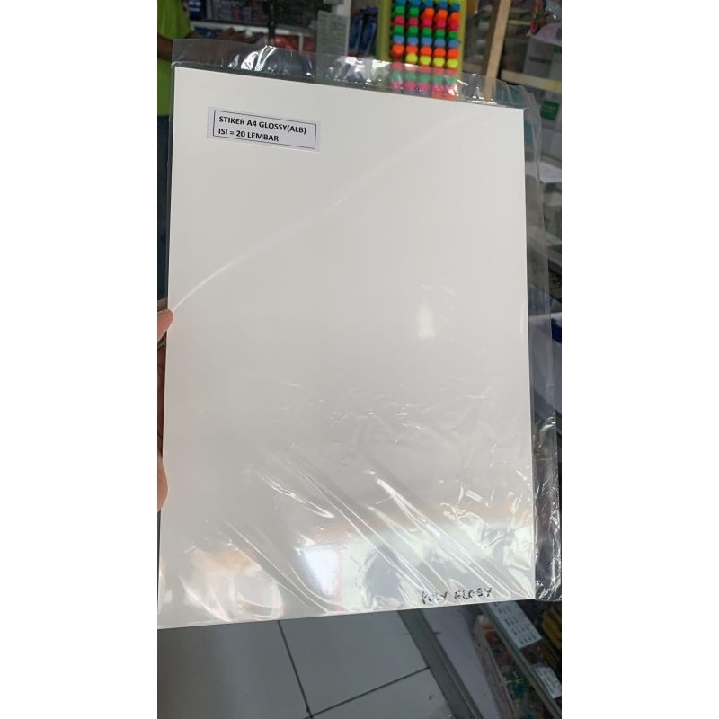 

STICKER POLYPOSTER ISI 20 LEMBAR UKURAN A4 / Sticker glossy