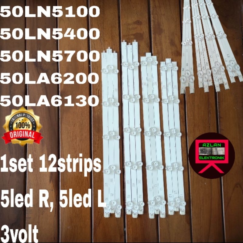 BACKLIGHT LED TV LG 50LN 5100 50LN 5400 50LA 6200 50LA 6130 5+5LED 3volt