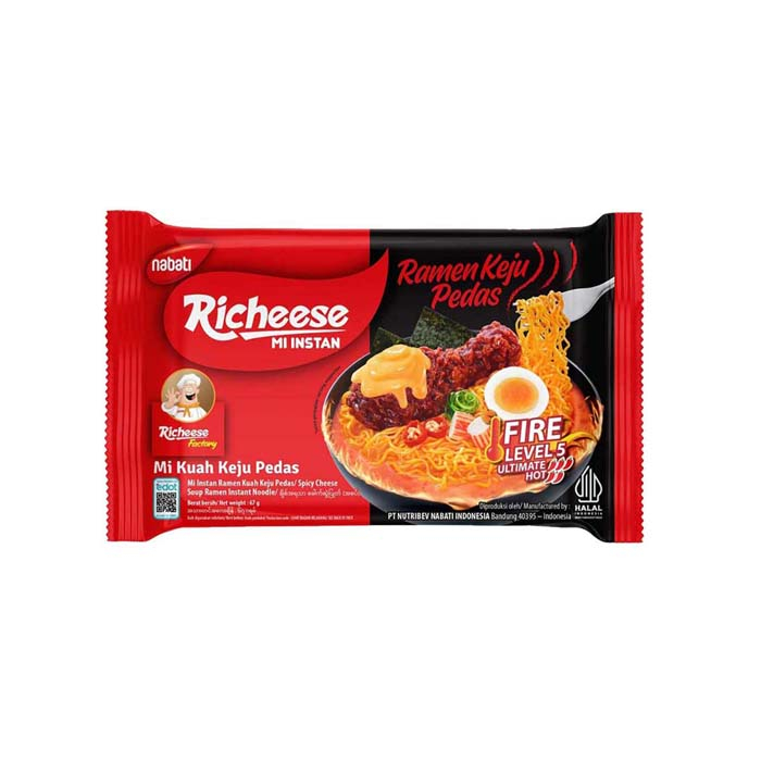 

Richeese Ramen Keju Pedas Level 5 67gr