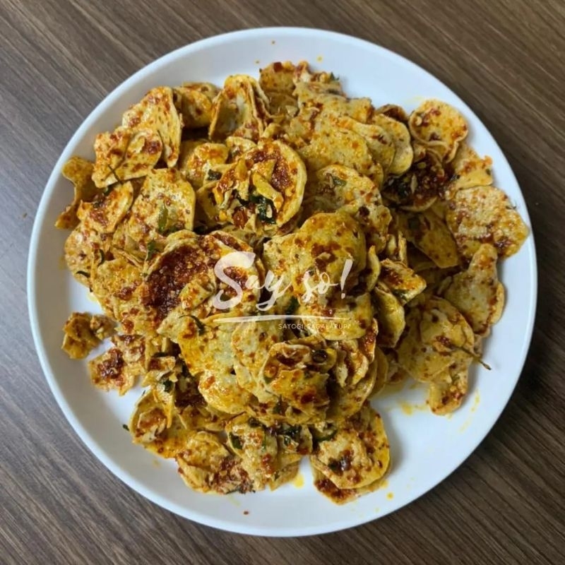 

kripik basreng pedas Chilli oil daun jeruk original makanan pedas