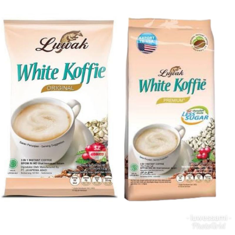 

LUWAK WHITE COFEE isi 9 Sachet