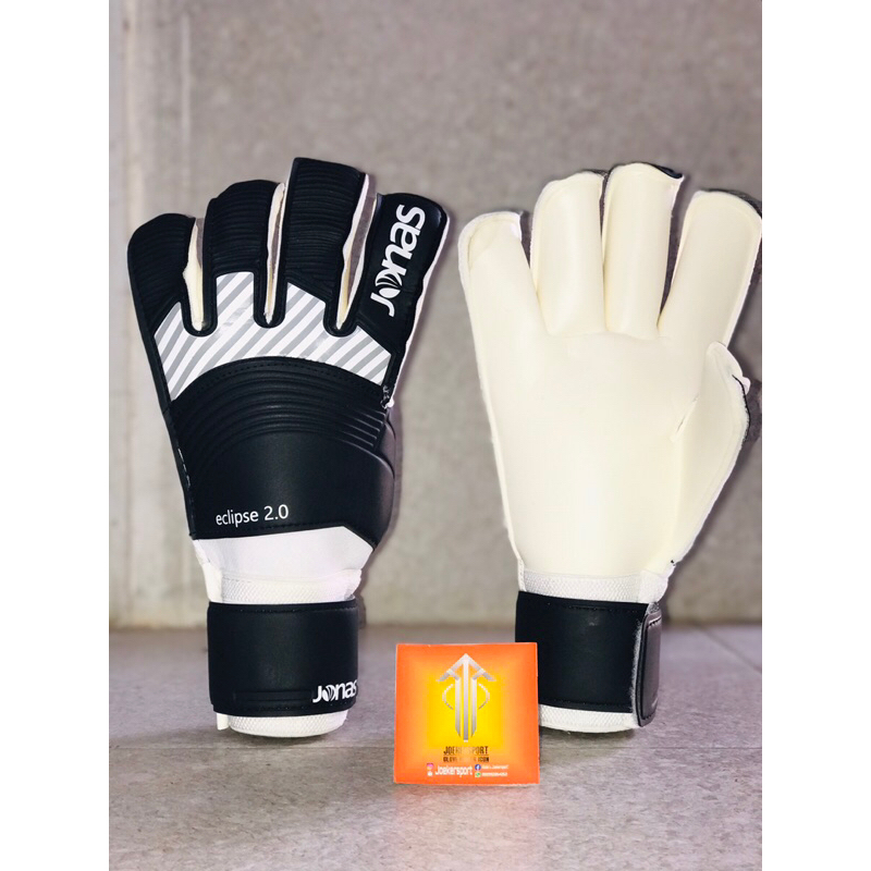 Sarung Tangan Kiper Jonas Eclipse 2.0 Black White