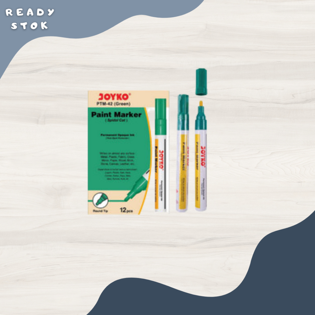 

SPIDOL CAT PERMANENT JOYKO PTM-42 (GREEN)/SPIDOL GREEN PTM-42 /PAINT MARKER GREEN/ PAINT MARKER PTM-42 GREEN JOYKO (PCS)