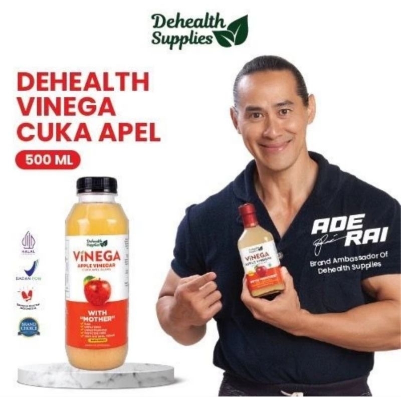 

Cuka Apel Dehealth Apple Vinegar Supplies Finega Cuka Apel 500ml (Botol Plastik)