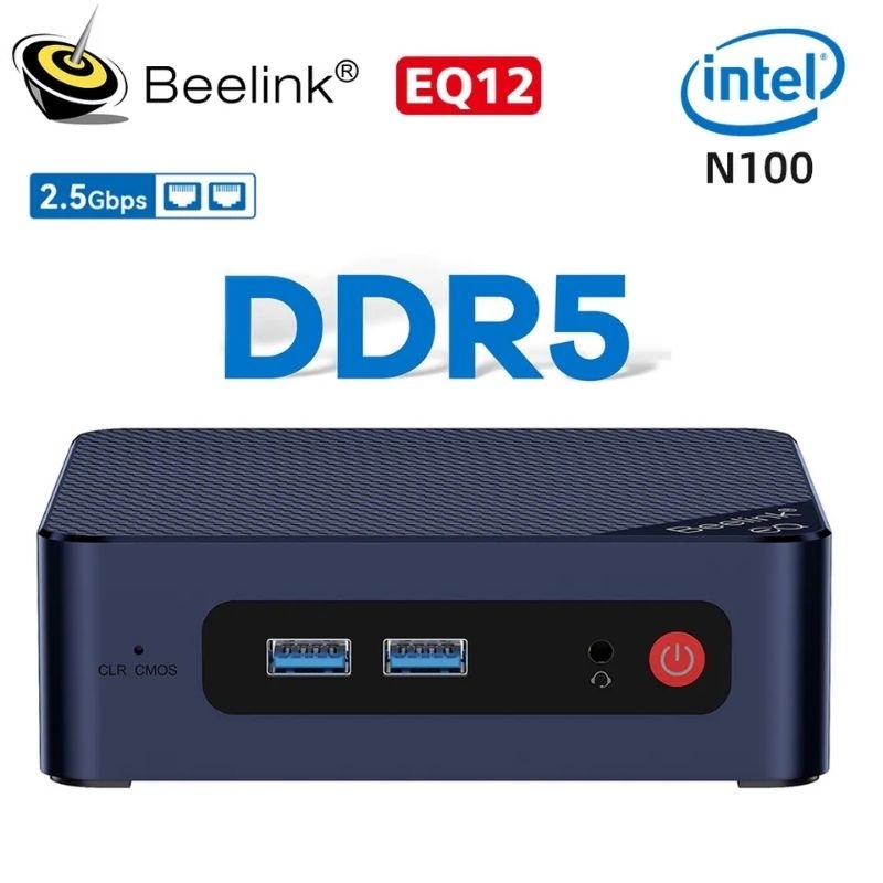 Mini PC Beelink EQ12 intel N100 16/500Gb Dual HDMI Windows 11 Pro