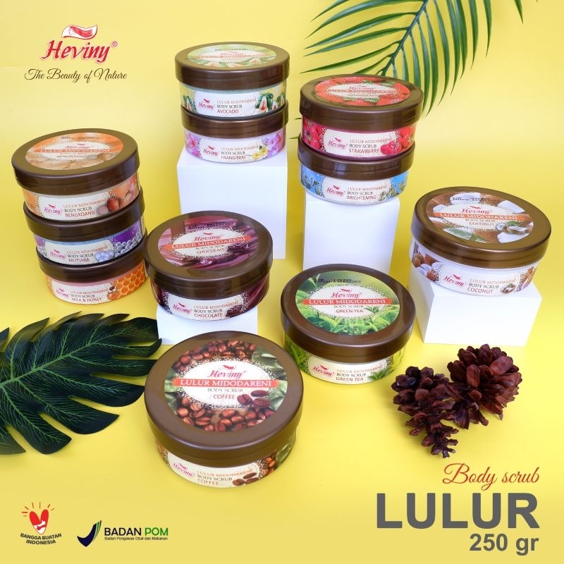 HEVINY POT 250gr Lulur Mandi Midodareni | BODY SCRUB
