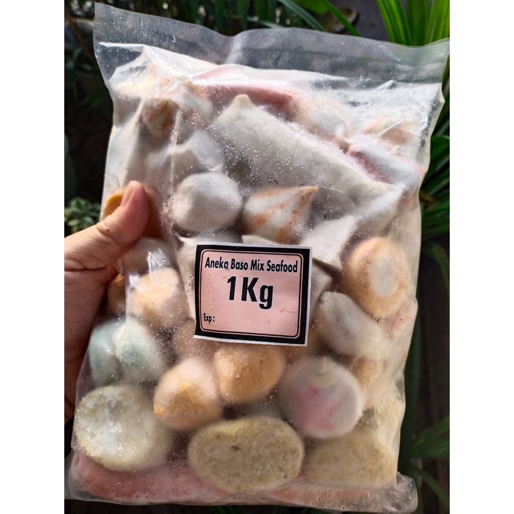 

Bakso mix seafood curah 1 kg halal / mix seafood cedea 80%