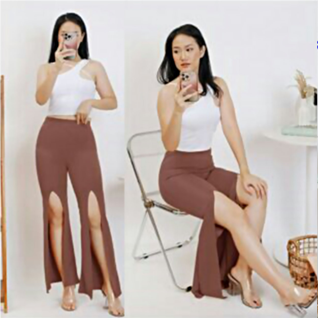 Celana Cutbray Wanita Stylish: 051 Celana Panjang - Celana Cutbray Wanita yang Stylish dengan Model 