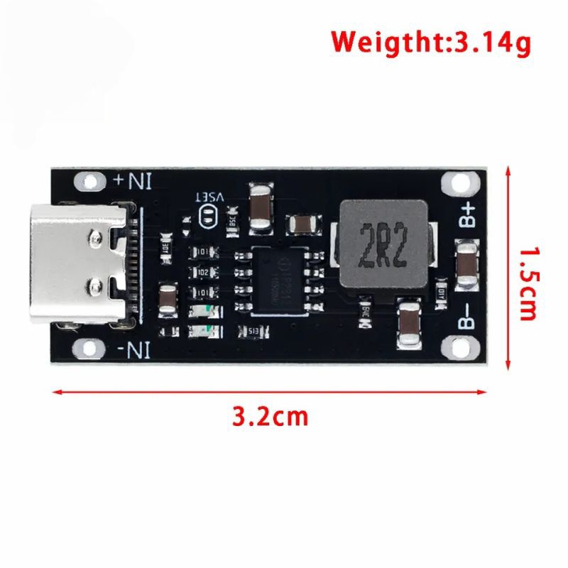 IP2312 Type C USB Input High Current 3A Lithium Battery Charger Module