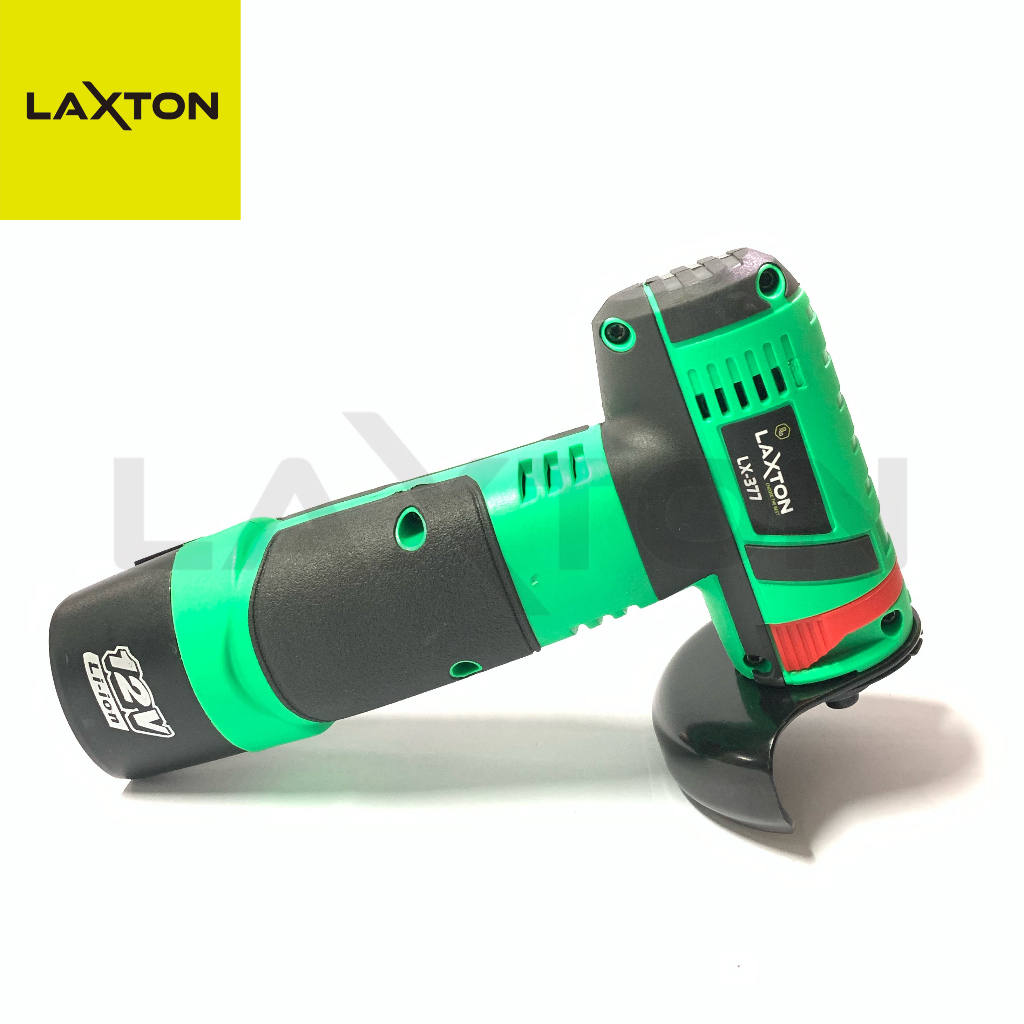 Bamboogrove_ Laxton Lx377 Mesin Gerinda Tangan Angle Grinder Baterai Cordless 3"