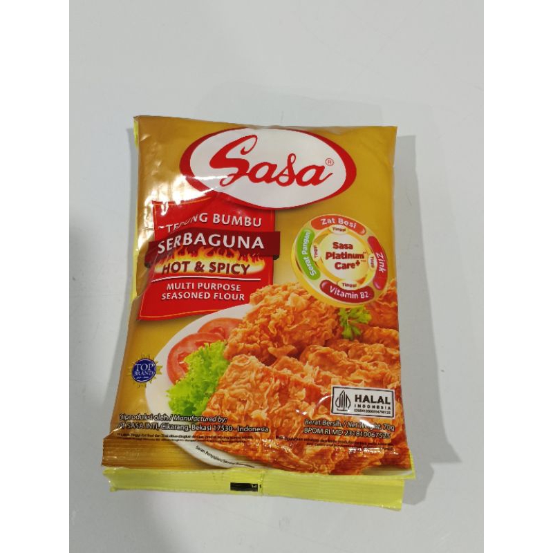 

Sasa Tepung Bumbu Serbaguna Hot & Spicy 70gr (3pcs)