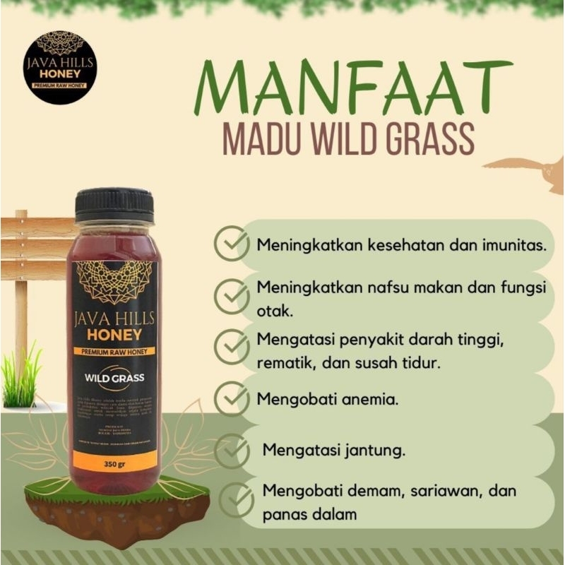 Wild Grass Java hills honey