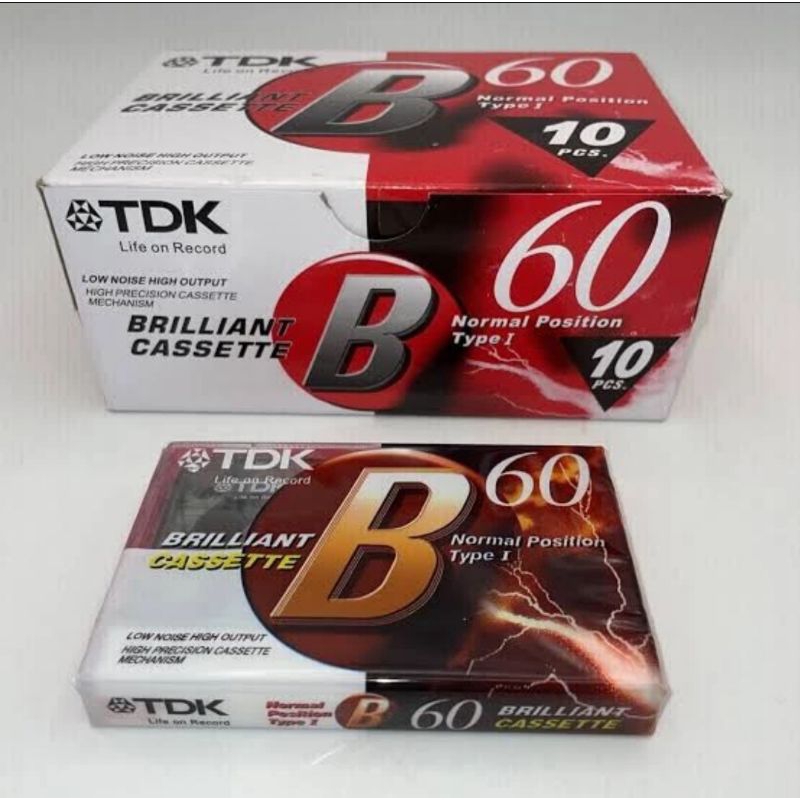 TDK KASET AUDIO BLANK BRILLIANT B 60