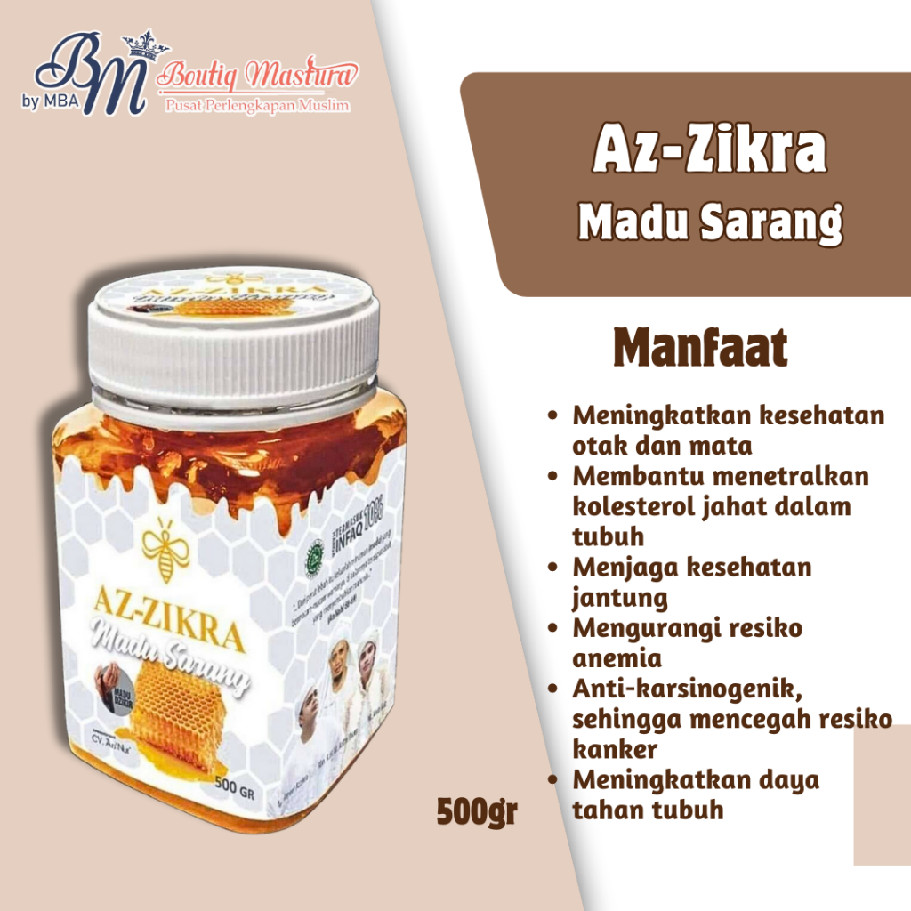 

MADU AZZIKRA - MADU SARANG 500gr Az - zikra