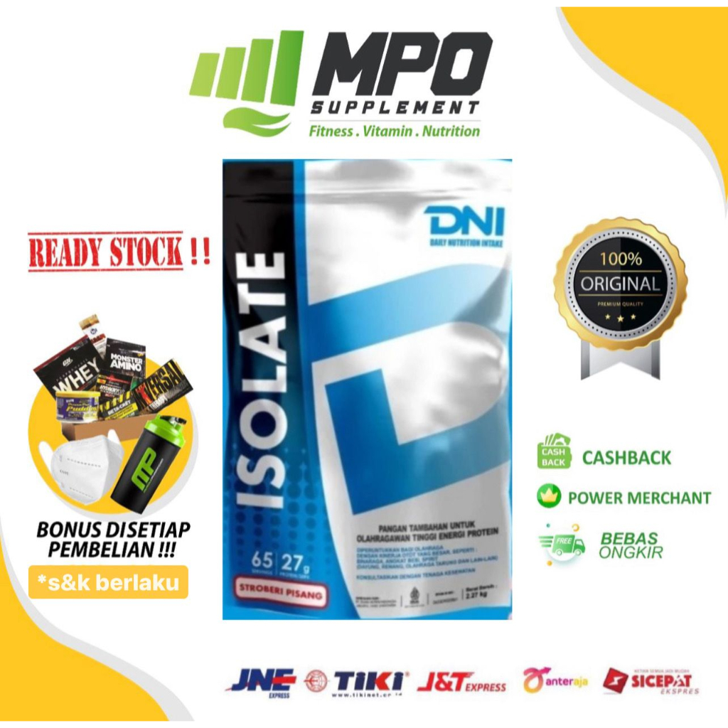 DNI Whey Protein Isolate 65servings DNI Isolate Protein Shake ORIGINAL Daily Nutrition Intake Whey P