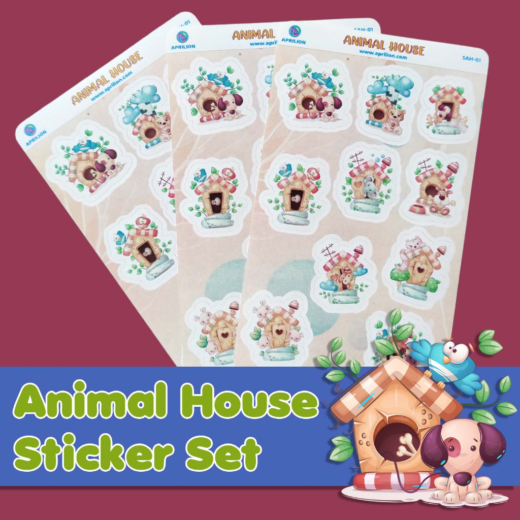 

Seri Animal House Sticker Set untuk Laptop Diary Jurnal Planner SAH-01