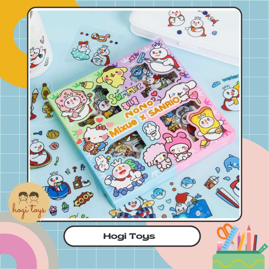 

Stiker 100 Lembar Mixue Nono Sanrio Mobile Legend Super Mario Viral