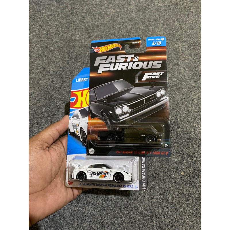 hot wheels paket nissan 35 gtr lbwk dan skyline fast furious