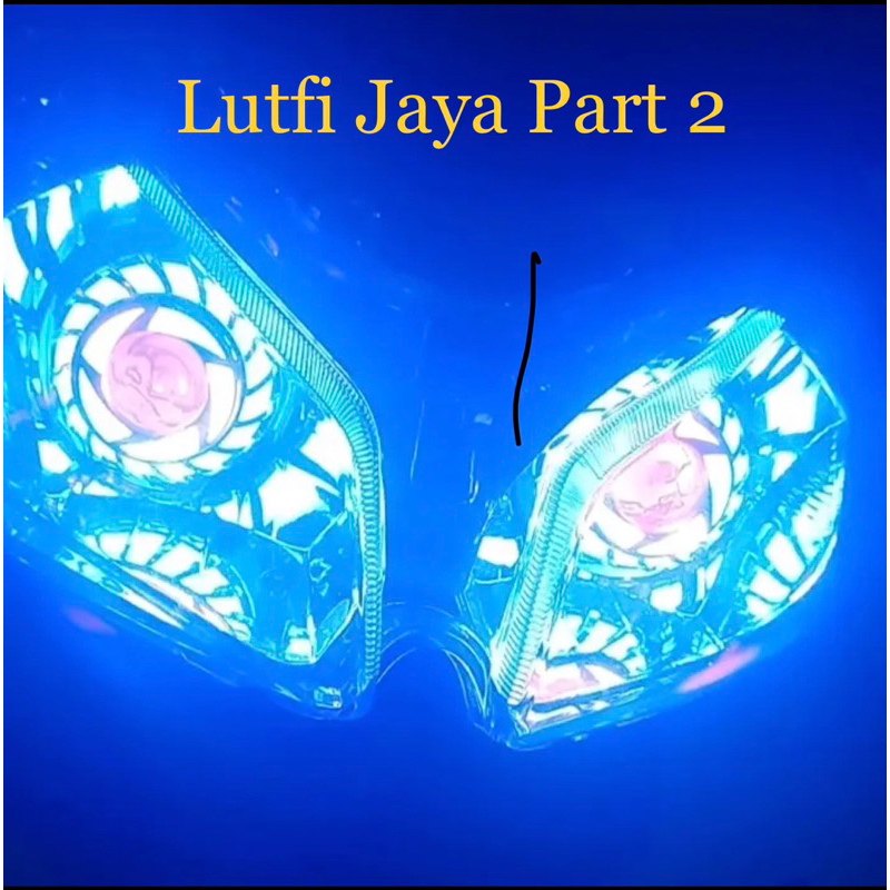 Reflektor lampu depan Vario old 110 karbu set Proji running kualitas Terbaik