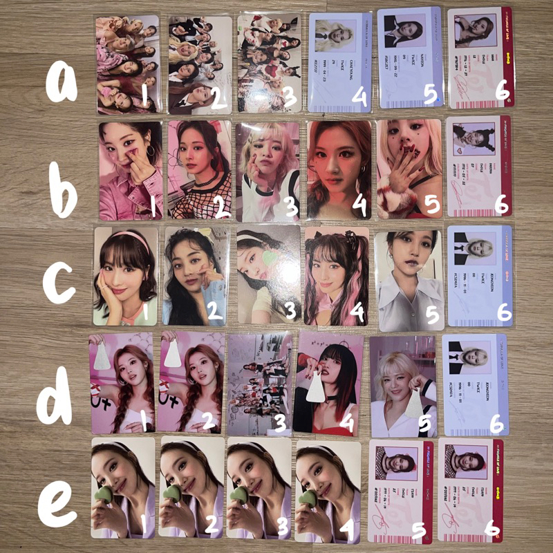 TWICE - FORMULA OF LOVE FOL O+T=<3 PC PHOTOCARD ID CARD SCRATCH ALBUM NAYEON JEONGYEON MOMO SANA DAH