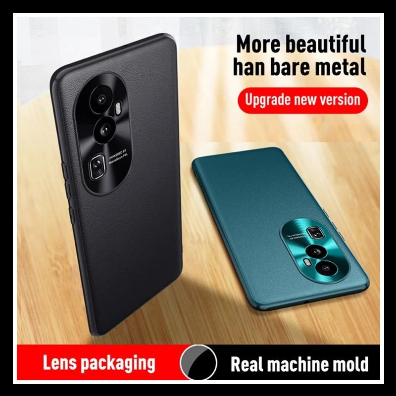 Oppo Reno 10 Pro+ Plus 5G Leather Pattern Original Hard Soft Casing Pc HardCase Softcase