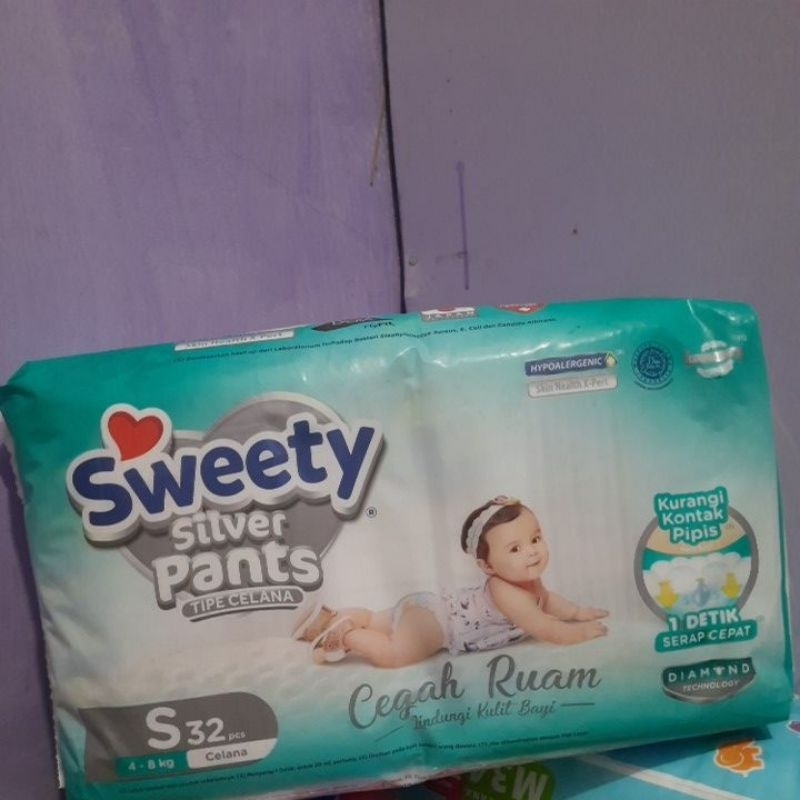 popok pampers sweety silver pants