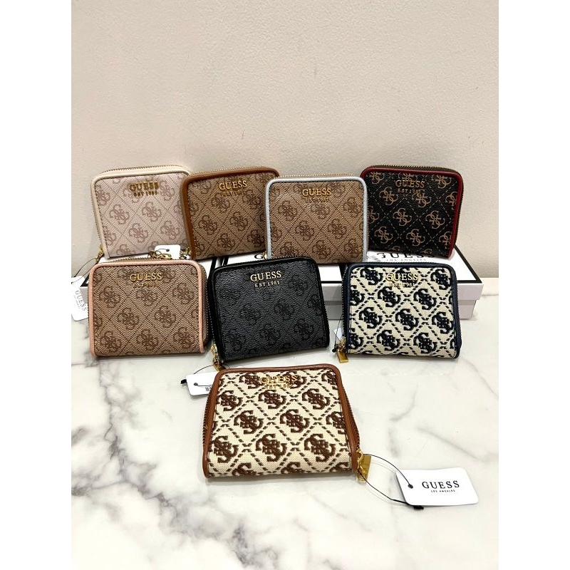 Guess Izzy Small Zip-Around Wallet Original / Dompet Guess Original