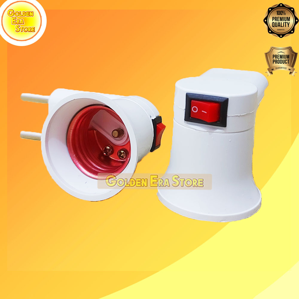 TOFUDA fitting Colok Saklar / Fitting Lampu Tidur TOFUDA TFD-168