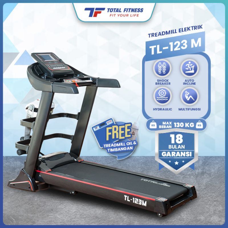 Treadmill Elektrik TL 123M Electric Automatic Incline