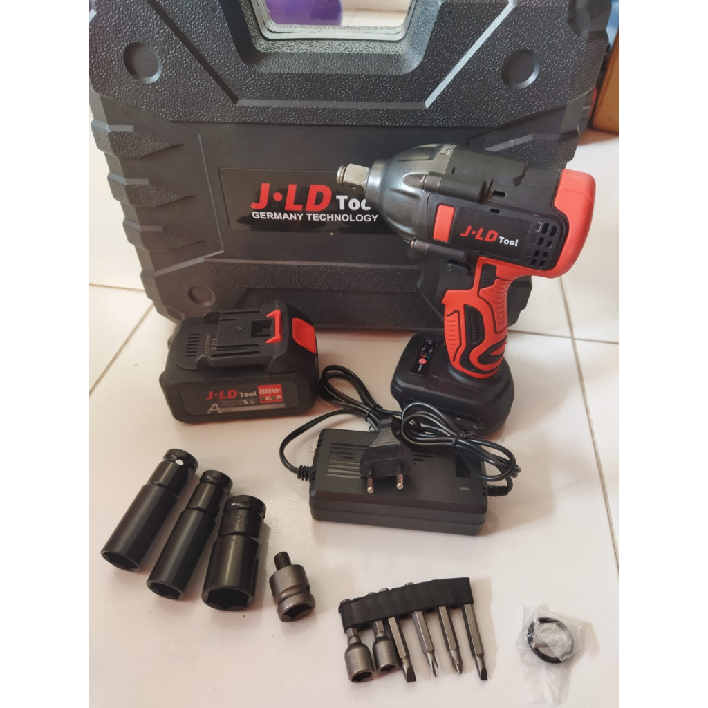 Impact JLD Tool 88vf Koper Set 1 Baterai Cordless Impact Wrench
