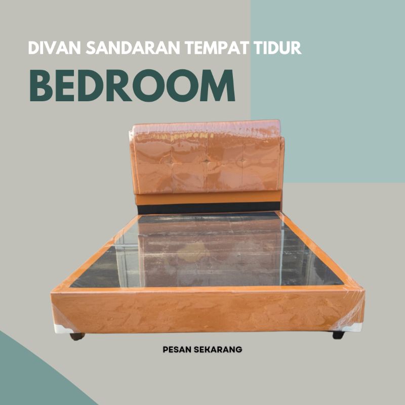 Dipan sandaran tempat tidur / divan sandaran