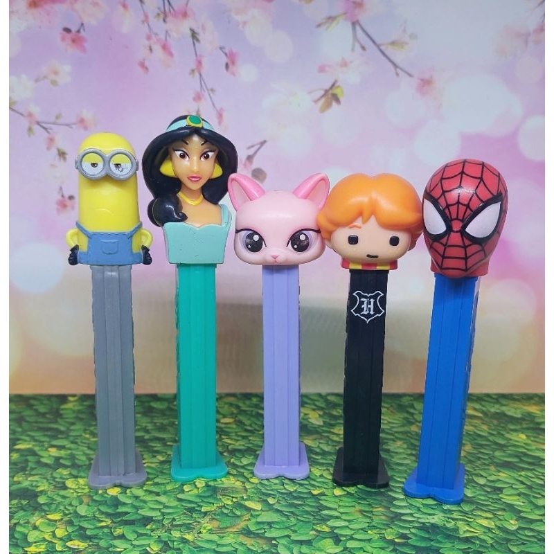 PEZ Candy Dispenser Tempat Permen Figure Minion, Jasmine, Littlest Pet Shop (LPS), Pikachu, Harry Po