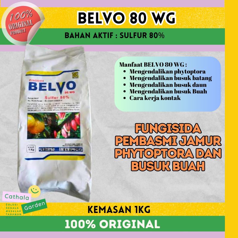 BELVO 80 WG , SULFATRIX 80 WP , PEMULUS 80WG KEMASAN 1 KG  | FUNGISIDA SULFUR 80% PEMBASMI JAMUR TANAMAN