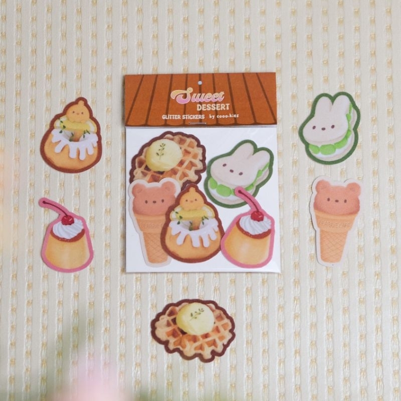 

'Sweet Dessert' Glitter Sticker