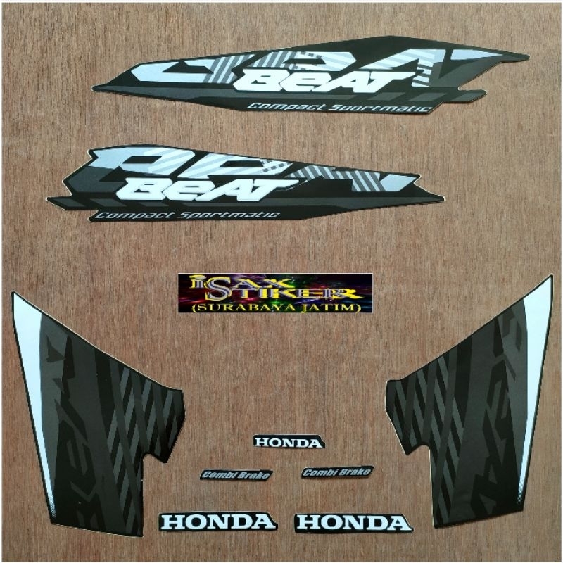 Striping Motif Original Honda beat hitam tahun 2020 2021