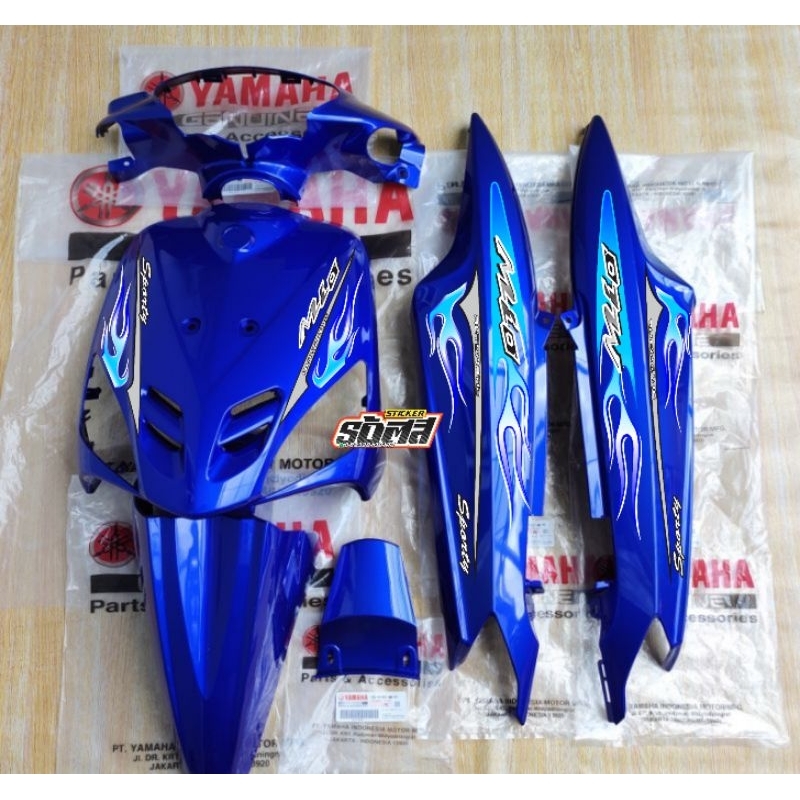 Striping transparan mio api pelangi | striping mio sporty api | mio sporty | mio api