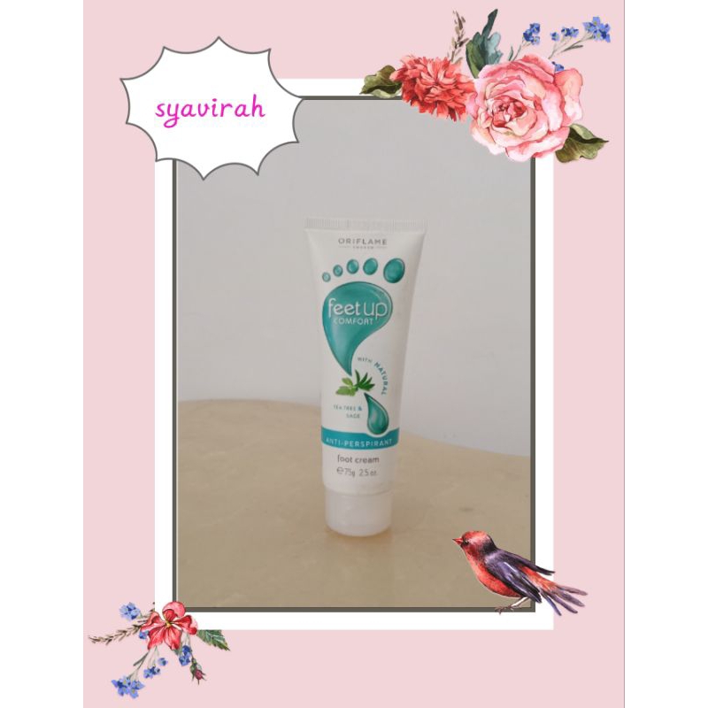 feet up comfort with natural tea tree dan sage 75g dari oriflame