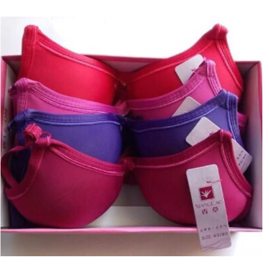 H/Bra wanita Xiang cao 1Pcs tanpa kawat/Busa ukuran 32-40 - RANDOM, 38