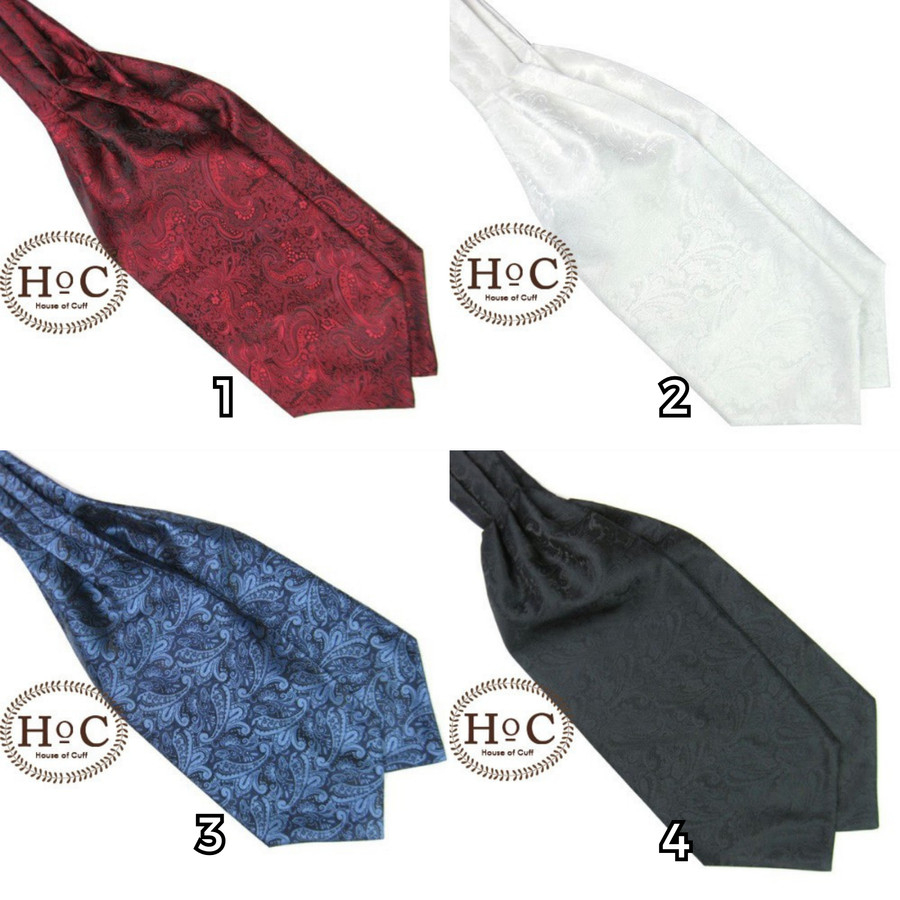 Houseofcuff Dasi Ascot Tie Ascot / Cravat Tie All Color