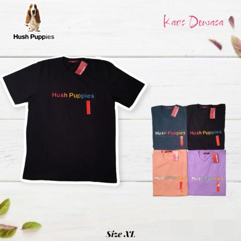 kaos hush puppies embos/timbul