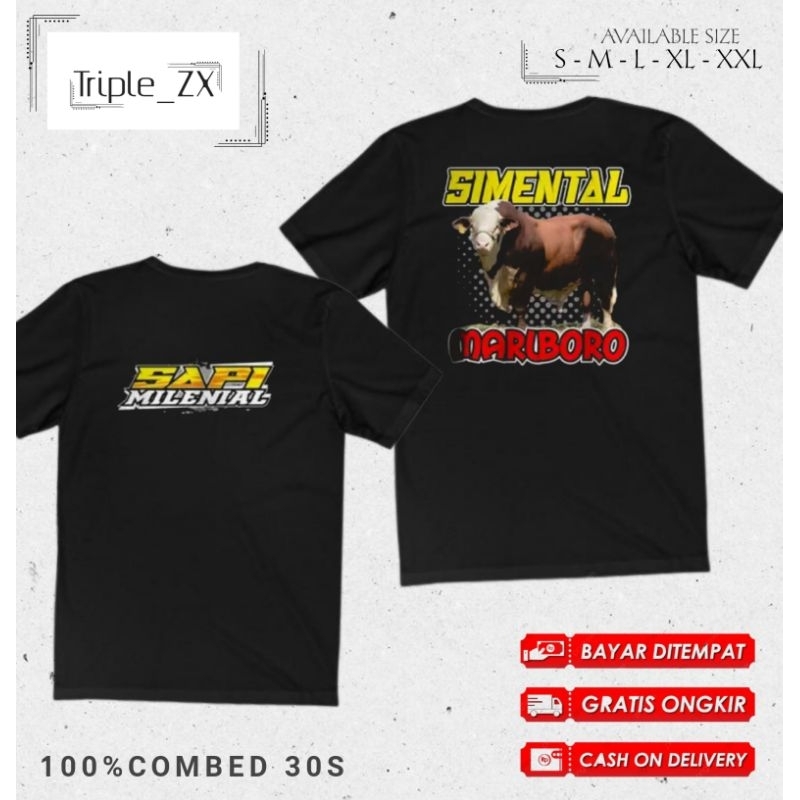 KAOS PETERNAK MILENIAL SAPI SIMENTAL//TSHIRT NEW