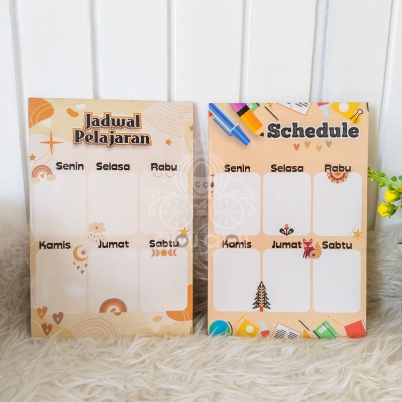 

Termurah!! [Free Spidol] Schedule Board/Papan Jadwal