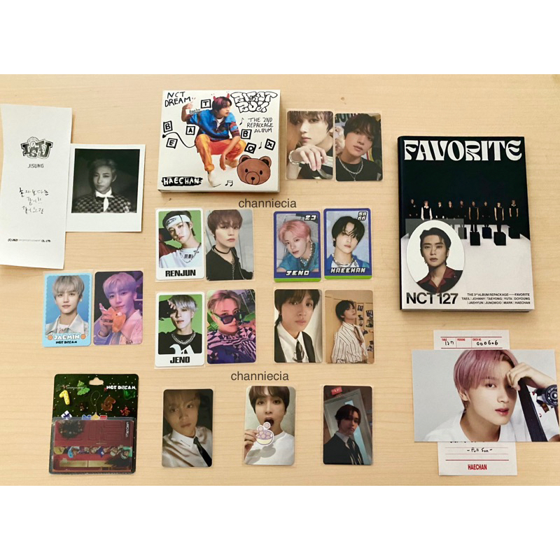 WTS PC HAECHAN JENO RENJUN GLIMO STICKER SANRIO NATREP DIGIPACK BEATBOX PC MUKOR ISTJ CHENLE ALBUM N