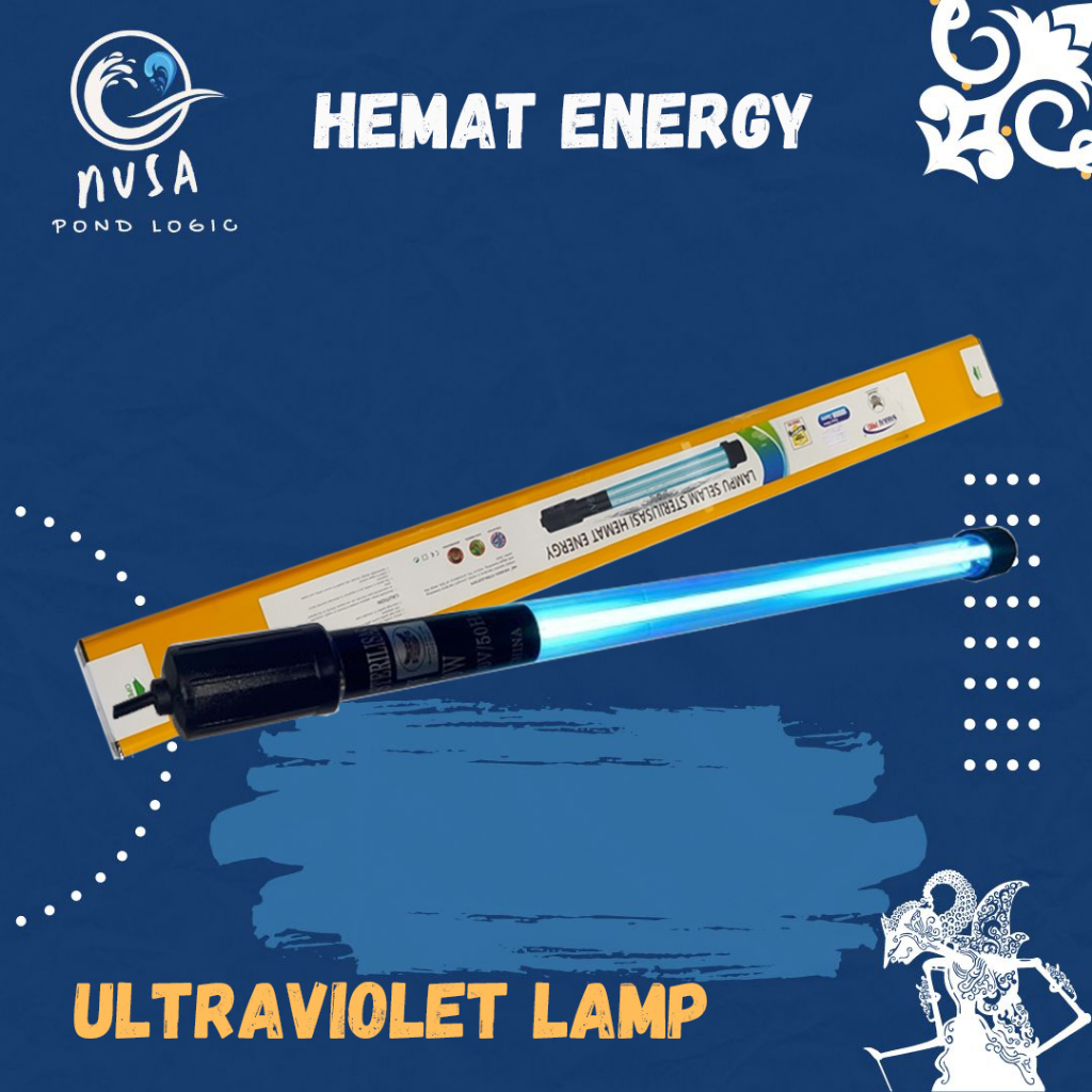 Lampu UV Kolam Ikan Akuarium Celup UV Pond Koi 45W