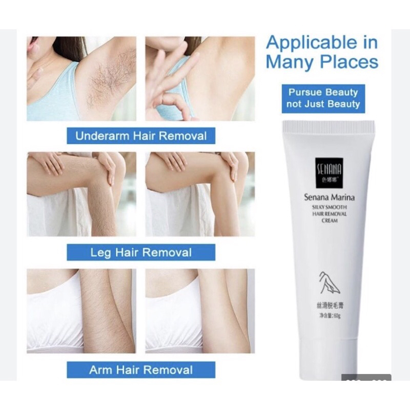 SENANA MARINA HAIR REMOVAL CREAM PENGHILANG BULU PERONTOK BULU
