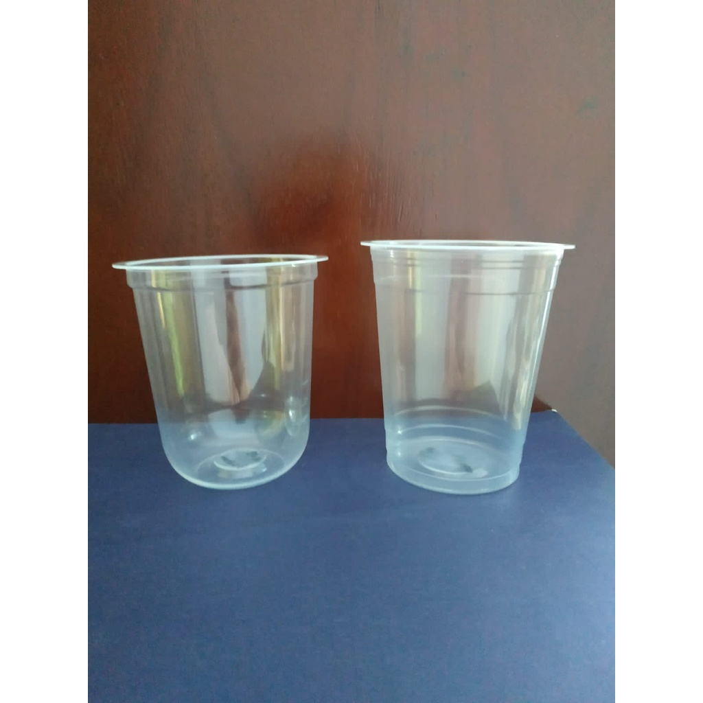 Plastik Cup Polycup 14 Oz (50 Pcs) - Polycup - Cup Tebal - Cup Minuman -  Cup Jus
