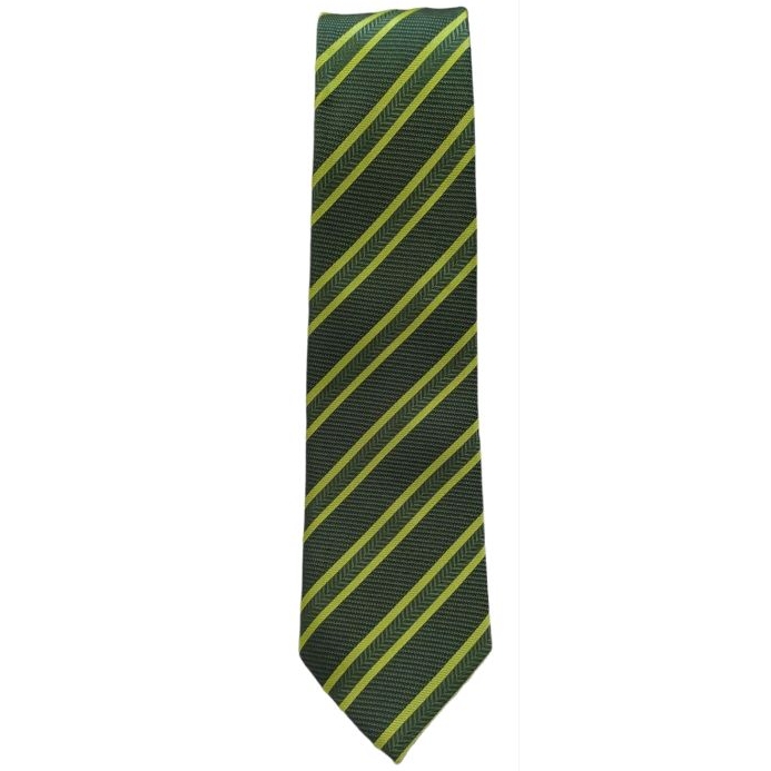 Dasi warna hijau tua (army) motif garis